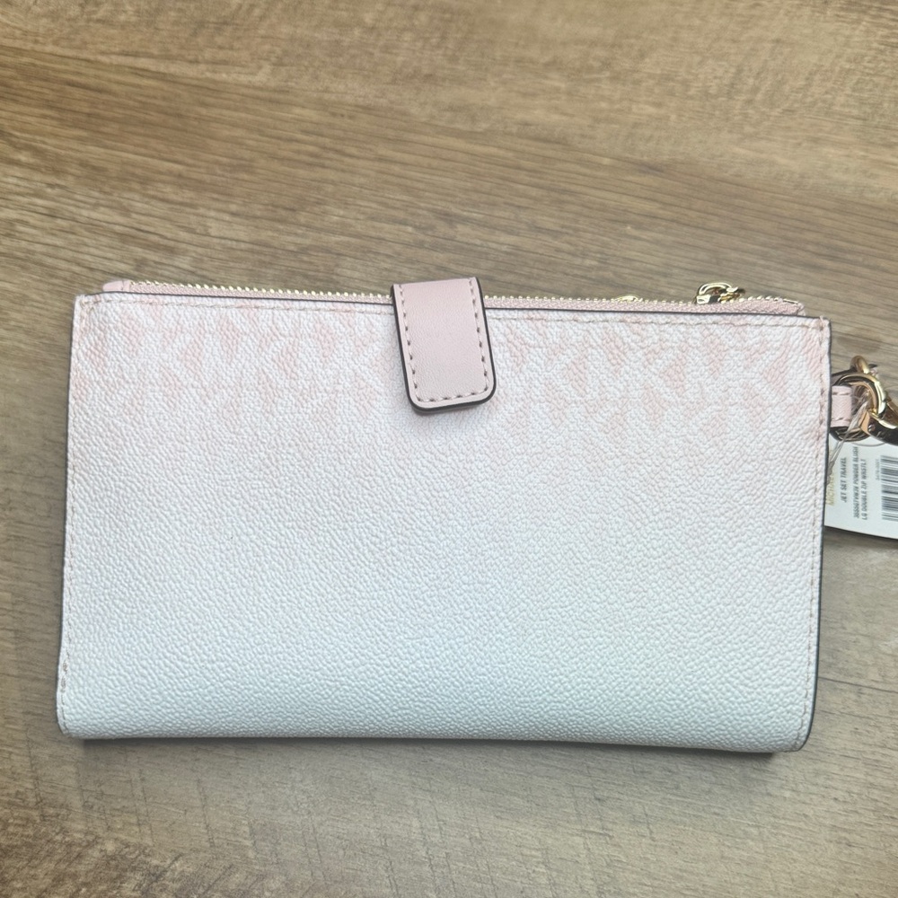 Michael Kors Medium Jaycee Powder Blush Ombre Backpack and Wristlet Set - Picture 4 of 11